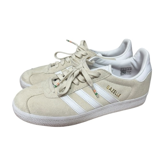adidas Shoes - Adidas Originals Gazelle Off White Suede Sneakers Size 6
